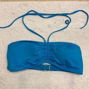 Teal bikini top halter style